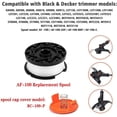 thumbnail image 4 of Professional String Trimmer Spool, Black and Decker Compatibility Automatic Line Change & Durable Polyamide Nylon Thread for GH400 GH600 LST220 6PCS Tool-Free Installation, 4 of 5