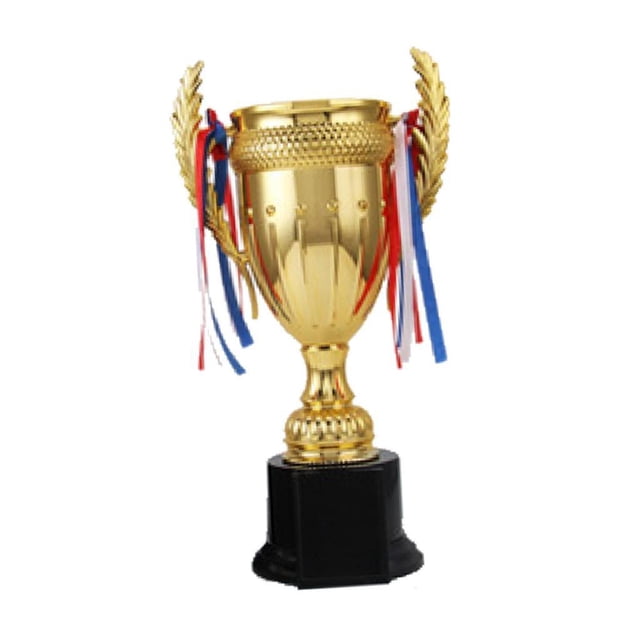 ZheElen Trophée Coupe Compétition de Fête Créative 25cm pour Récompenses Doré 22.7cm
