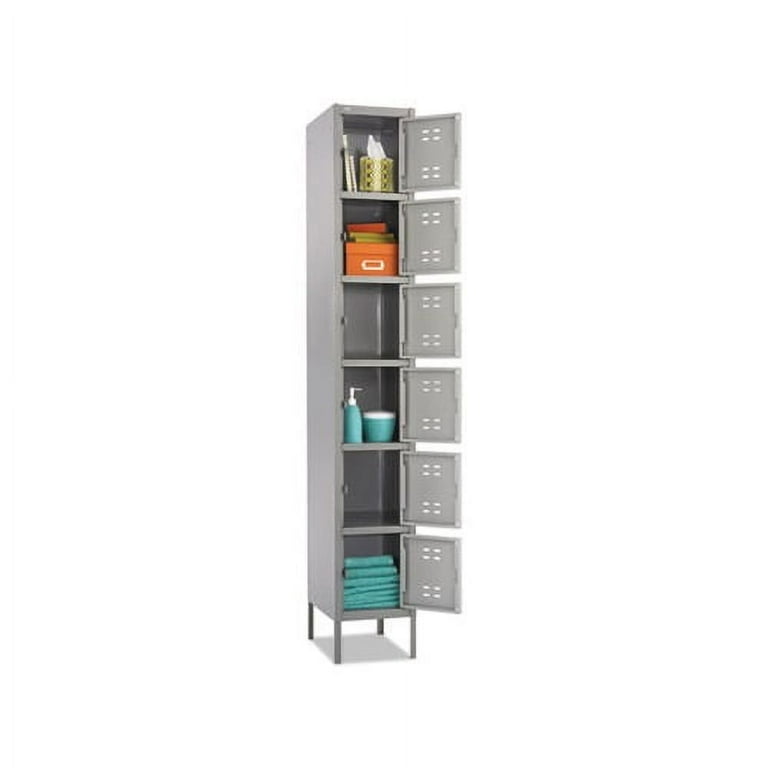Box Locker, 12w x 18d x 78h, Two-Tone Gray Box Locker, 12w x 18d x 78h, Two-Tone Gray