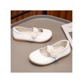 thumbnail image 4 of Frontwalk Kids Girls Mary Jane Ankle Strap Dress Shoes School Flats Performance Cute Princess Shoe Children Uniform White 11little kids, 4 of 8