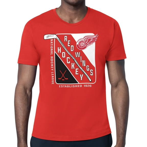 Men's Starter Red Detroit Red Wings Shield Graphic T-Shirt