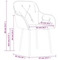 thumbnail image 4 of vidaXL 2-Pieces Indoor Dining Chairs - Dark Grey Velvet, 4 of 5