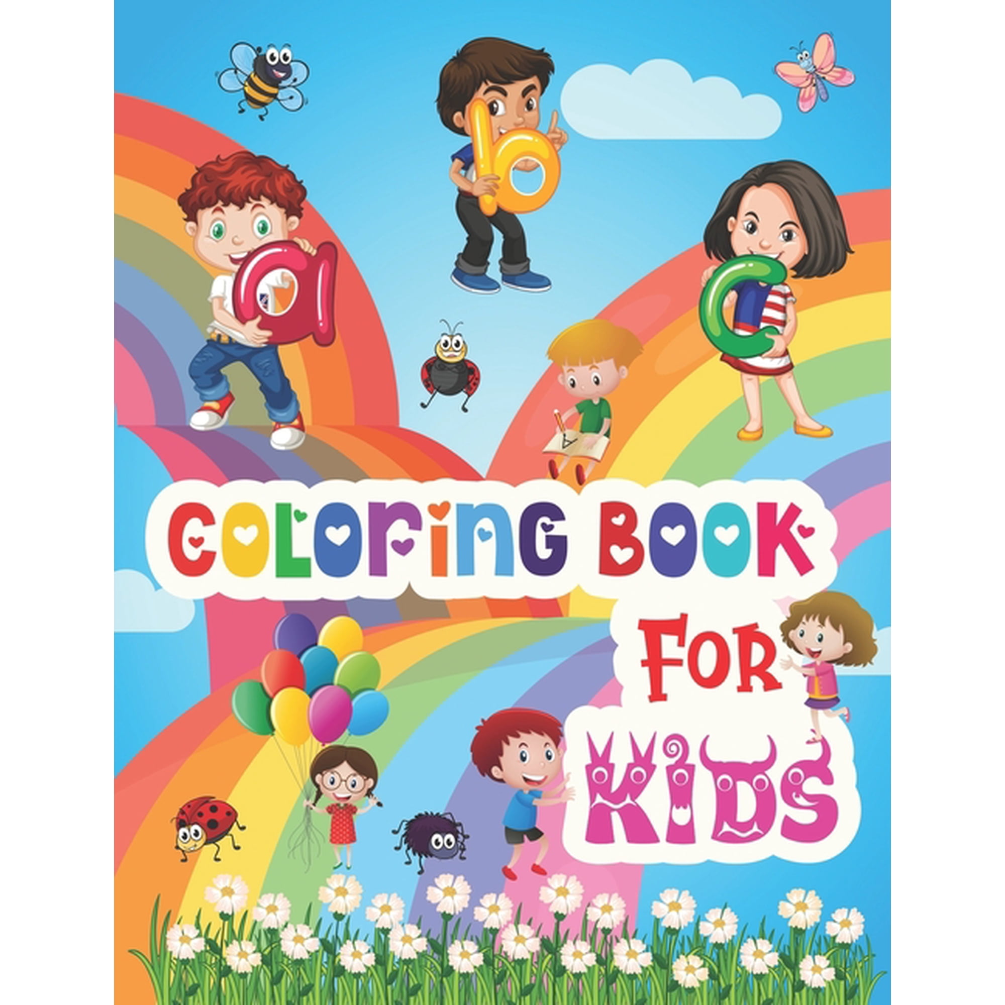 ABC Coloring Book for Kids : Coloring Book for Kids ABC - Fun with Numbers, Letters, Colors, and Animals! - ABC Activities for Preschoolers Ages 3+ - Coloring Book with The Learning Bugs (Paperback)