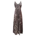thumbnail image 4 of Puntoco Vestidos Mujer Verano Casual Tirantes Falda Impreso Digital V-Cuello Hendidura Vestido De Trapeador, 4 of 4