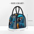 thumbnail image 2 of Disketp Modern Style Blue Parrot Bolsa Térmica para Almuerzo, Lonchera con Abertura Amplia y Gran Capacidad, Organizador Reutilizable para Mujeres, Hombres y Adultos, 2 of 6