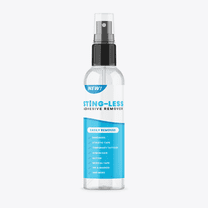 Sting-Less Adhesive Remover for Skin 4oz, All Natural and Safe on Skin