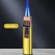 thumbnail image 1 of Encendedor de llama azul con antorcha recta a prueba de viento, antorcha de butano, antorcha de turbina, encendedor de gas inflable a prueba de viento, encendedor de butano recargable para barbacoa, 1 of 7
