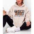 thumbnail image 6 of Touchdown Season Football Hoodie for Women and Teens Glitter Game Day, Sand Hoodie, M, 6 of 8