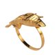 thumbnail image 1 of 6pcs Alloy Ring Exquisite Napkin Buckle Table Decoration Golden Leaf, 1 of 2
