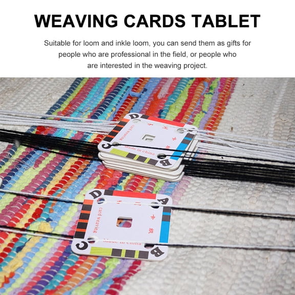 Clispeed Tablet Weaving Cards Assorted Color 50Pcs