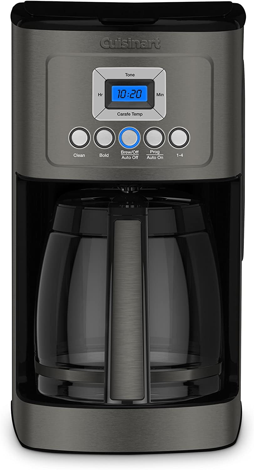 Cuisinart DCC-3200BKSP1 Perfectemp Coffee Maker, 14 Cup Progammable with  Glass Carafe, Black Stainless Steel