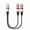 Color:Red, variant on XLR 3Pin Male to Dual XLR Female Audio Cable Splitter Adapter Cord 1 Male to 2 Female Balanced Microphone Audio Cable