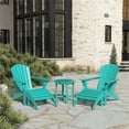 thumbnail image 2 of Portside 5-Piece Set Classic Adirondack Chair with Ottoman and Round Side Table, 2 of 8