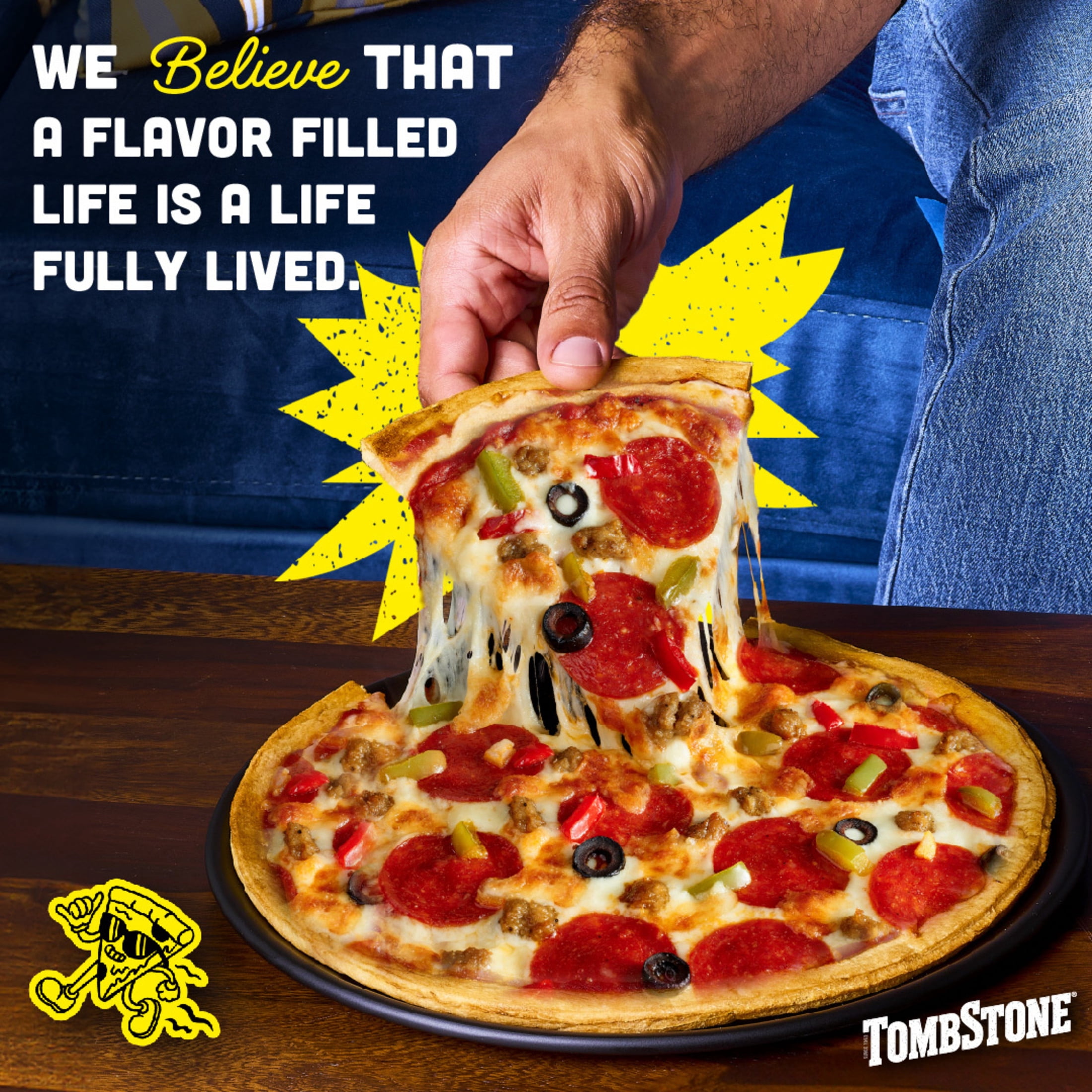 Tombstone Supreme Frozen Pizza, Original Crust, 20.8 oz (Frozen)​