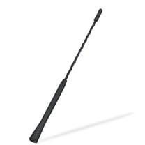 9" Universal AM/FM Radio Aluminum Antenna Black Power Antenna Mast With Bolts