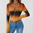 thumbnail image 6 of Womens Ribbed Long Sleeve T Shirts Henley V Neck Knit Thermal Tops Fall Casual Slim Fit Tunic Blouse, 6 of 6