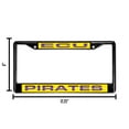 thumbnail image 6 of East Carolina Pirates Black Metal Laser Cut License Plate Frame, 6 of 8