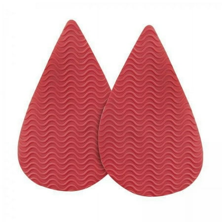 

Sharplace 2xNon Slip Shoe Pads Self Adhesive Rubber for High Heels Tip Head Red