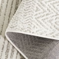 thumbnail image 4 of SAFAVIEH Pyramid Donelle Geometric Runner Rug, Ivory/Grey, 2'2" x 7', 4 of 6