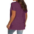 thumbnail image 4 of Womens T Shirts Short Sleeve Crewneck Loose Summer Spring Tops Short Sleeve Oversized T Shirts Fashion Basic Casual Tee Clothes 2025 Trendy, 4 of 4