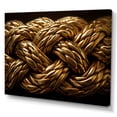 thumbnail image 2 of Designart "Golden Charm Of Abstract Challah In Judaism I" Judaism Canvas Art Print, 2 of 7