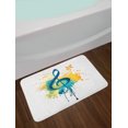 thumbnail image 2 of Music Bath Mat, Creative Layout of Clef on Modernistic Splash Motifs Summer Tones, Plush Bathroom Decor Mat with Non Slip Backing, 29.5" X 17.5", Petrol Blue White, by Ambesonne, 2 of 2