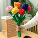 thumbnail image 2 of 1 pieza de peluche suave con forma de rosa de dibujos animados, hebilla creativa para cortina, decoración del hogar, regalo de Navidad y San Valentín, 2 of 5