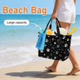 thumbnail image 3 of Black White Dog Paws Beach Bag for Women, Large Breathable Mesh Beach Tote Bag, Cute Puppy Paw Prints Sandproof Lightweight Travel Bags for Vacation Picnic Swimming Pool 15.7"x15.7"x9.1", 3 of 9