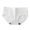 White, variant on huanledash Women Underpants Comfortable Mid Waist Pure Color Moisture-wicking Large Size Panties for Home