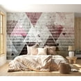 thumbnail image 3 of Tiptophomedecor Abstract Wallpaper Wall Mural - Triangles, 3 of 7
