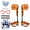 Orange, variant on iMeshbean Tree Climbing Spike Set, Pole Climbing, Hardening Steel Adjustable Pole Climbing Spurs Arborist Equipment for Climbers, Logging, Hunting Observation, Fruit Picking