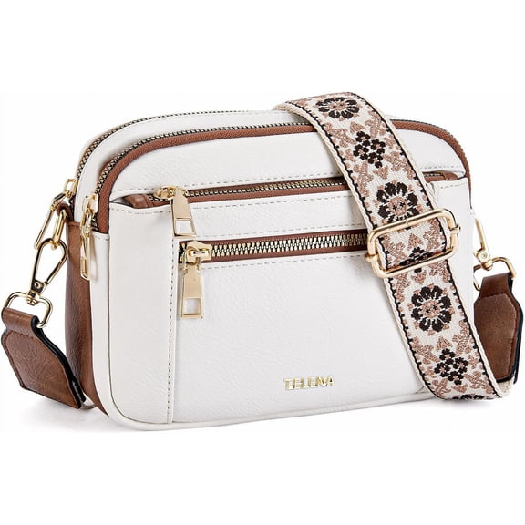 Crossbody Purse for Women Small Crossbody Bags Trendy Vegan Leather with Adjustable Shoulder Strap