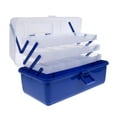thumbnail image 1 of Multi Trays Tackle Drawer Box Fishing Tools Lure Storage Ladder Shaped Container - Clear, L L, 1 of 7