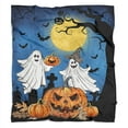 thumbnail image 5 of Throw Blanket Gifts for Women Men, Halloween Pumphkin Scary Flannel Fleece Blanket for Home Decor, Halloween Birthday Gifts for Friends Family, 60"X50", 5 of 5