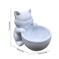 thumbnail image 3 of Japceit Cute Cat Hugging Bowl Planter With Drainage Hole,Compact Cute Cat Flower Pot,Desktop Decorative Planters,For Living Room Bedroom Office, 3 of 6