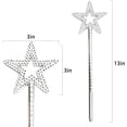 thumbnail image 3 of Varita Mágica De 33 Cm Con Forma De Estrella Varita Mágica Plateada De Hada Y Ángel Varita Mágica Plateada De Hada Y Ángel Cosplay Para Niñas Disfraces Fiesta De Cumpleaños Boda Halloween Navidad Co, 3 of 6
