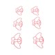 thumbnail image 2 of 100pcs Paper Clips Fashionable Lovely Increased Skid Resistance Metal Paperclips for Office School Pink, 2 of 5