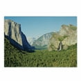 thumbnail image 1 of Yosemite Cutting Board, El Capitan Half Dome and Bridalveil Falls Tourist Attraction Landscape Image Print, Decorative Tempered Glass Cutting and Serving Board, Small Size, Green Blue, by Ambesonne, 1 of 1