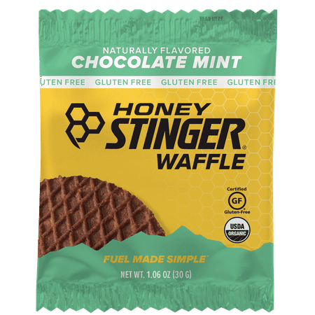 Honey Stinger Organic Gluten Free Waffle, Chocolate Mint, 16 count