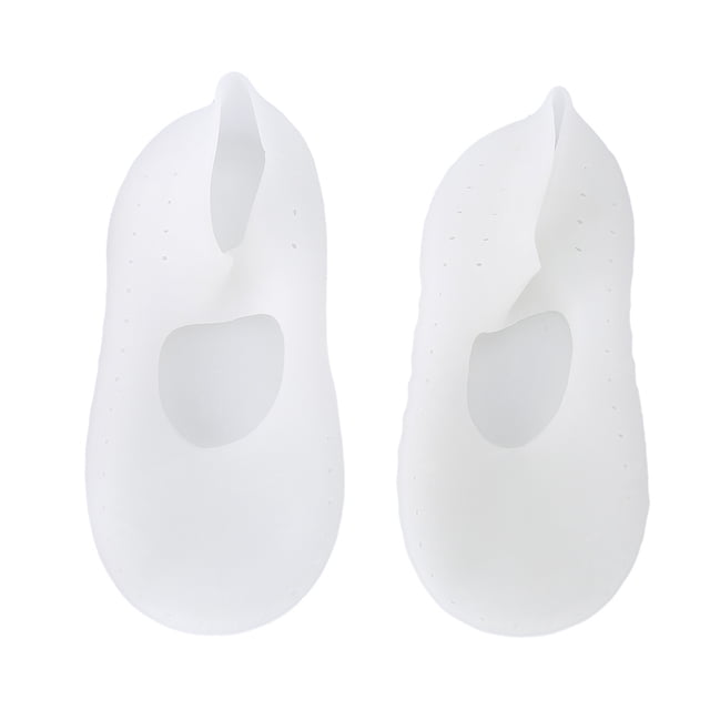 Calcetinas de Silicona, 1 Par de Calcetinas Suaves de Aloe, Calcetinas de Gel de Silicona para El Talón, Calcetinas Hidratantes Antideslizantes para Mujeres, Hombres