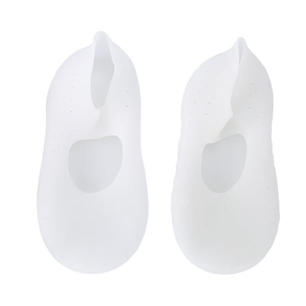 Calcetinas de Silicona, 1 Par de Calcetinas Suaves de Aloe, Calcetinas de Gel de Silicona para El Talón, Calcetinas Hidratantes Antideslizantes para Mujeres, Hombres