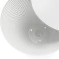 thumbnail image 4 of Pemberly Row Contemporary Plastic Ribbed Round End Table in White, 4 of 8