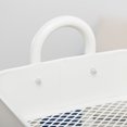 thumbnail image 6 of Walsport Heavy Duty Rubbermaid Mobile Storage Organizer 4-Tier Metal Mesh Rolling Utility Trolley Cart with Handle for Kitchen & Bathroom, White, 6 of 11