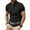Black, variant on Men's Henley Shirts Short Sleeve Casual Ribbed Knitted Summer T-Shirt Slim Fit Workout Muscle Tops