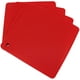 thumbnail image 1 of Alfombrilla de silicona para ollas calientes para encimera, manteles individuales resistentes al calor, tamaño: 7,5 x 7,10 pulgadas, cuadrado, 4 unidades, color rojo Sincero  Hogar, 1 of 1