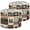 Color 2, variant on Hunting Linen Drum Cabin Lampshades Footprints Farmhouse Cabin Country Wolf Moon 13"x13"x10" Light Shade for Table Lamps Floor Lamp Shades Cabin Lampshade Replacement Assembly Required