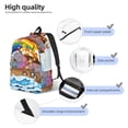 thumbnail image 3 of Easygdp Rainbow Animals on Noah's Ark Mochila de Lona Resistente para Laptop, Compatible con Laptops de 15 a 17 pulgadas, Ideal para Escuela, Trabajo y Viajes-Medium, 3 of 5