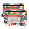 thumbnail image 5 of FORMRS 2 Pack Pencil Pouch for 3 Ring Binder with Clear Window Zipper Case, Beige Abstract, 5 of 6