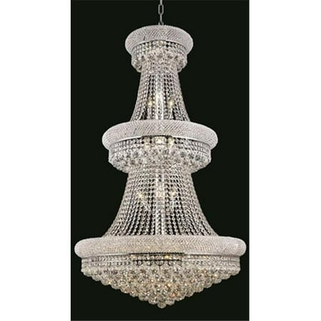 

Elegant Lighting 1800G30C-RC 30 D x 50 in. Primo Collection Large Hanging Fixture - Royal Cut- Chrome