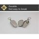 thumbnail image 3 of White Iron Casket Shaped Pocket Ashtray Portable Ashtray With Lids Ash Box School Bags With Charging Port (silver 1pc), 3 of 5